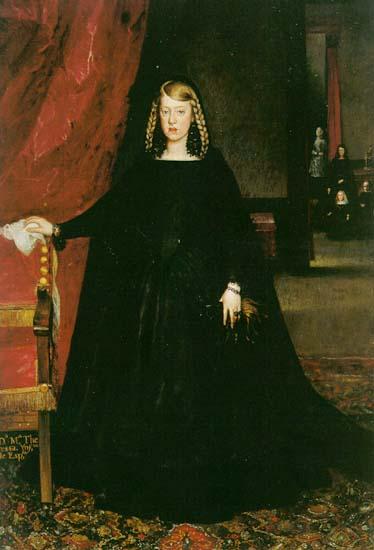 unknow artist The Empress Dona Margarita de Austria in Mourning Dress oil painting image